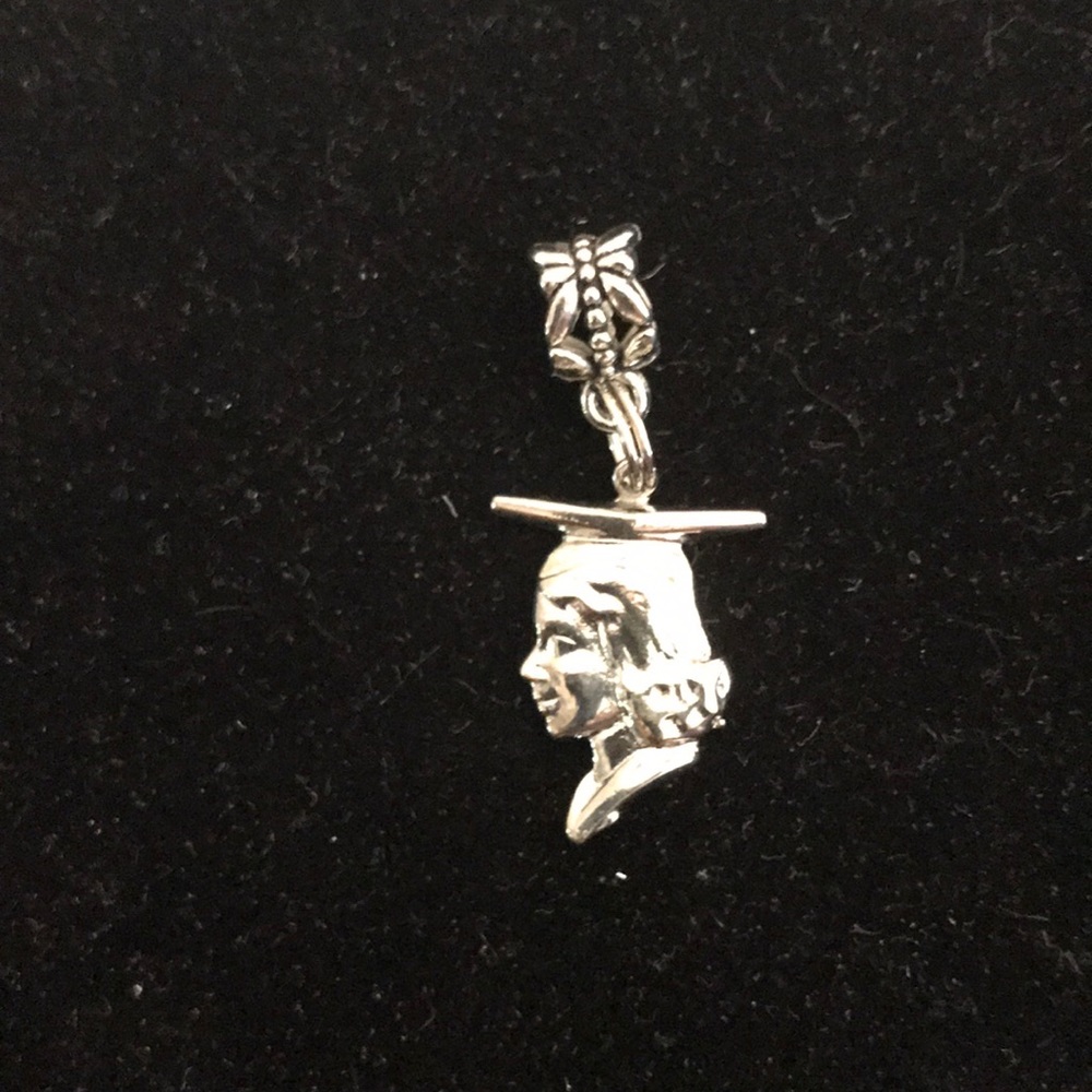 Sterling silver graduation charm